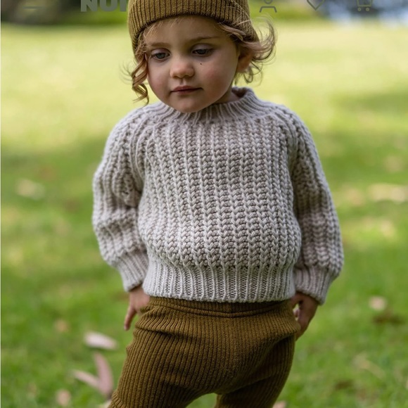 NWT Nui Organics 100% Soft Merino Wool Fisherline Sweater - Picture 8 of 8